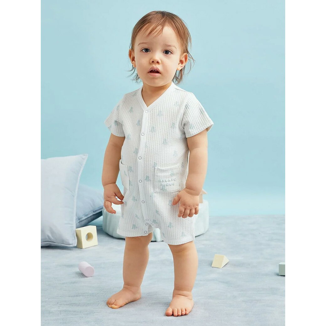 ジェラートピケ ベビー gelato pique BABY ぬいぐるみ柄ロンパース pbco259083 ジェラピケ 出産祝い 赤ちゃん ルームウェア 部屋着 パジャマ 2025夏 ギフト 贈り物 プレゼント セレクトショップムー【P10】