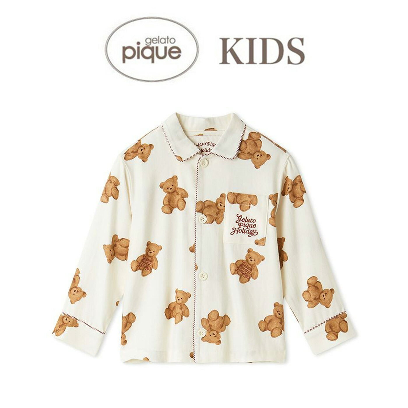 (ǯ��ȯ����ǽ)�����顼�ȥԥ� ���å� gelato pique KIDS HOLIDAY �٥����ͥ륷��� pkft255495 ���ꥹ�ޥ� ������ԥ� �Ҷ�...