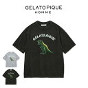 ジェラートピケ オム GELATO PIQUE HOMME エアモコダイナソージャガードプルオーバー pmnt251978 ジェラピケ メンズ パジャマ ルーム...