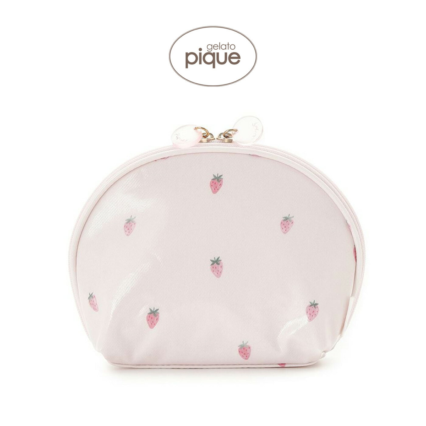 ジェラートピケ gelato pique ストロベリー柄コーティングポーチ ppgb261722 ジェラピケ 小物入れ 収納ポーチ 抗菌防臭 ママグッズ ママアイテム ママ雑貨 出産祝い 2026春 ギフト プレゼントにおすすめ【P10】