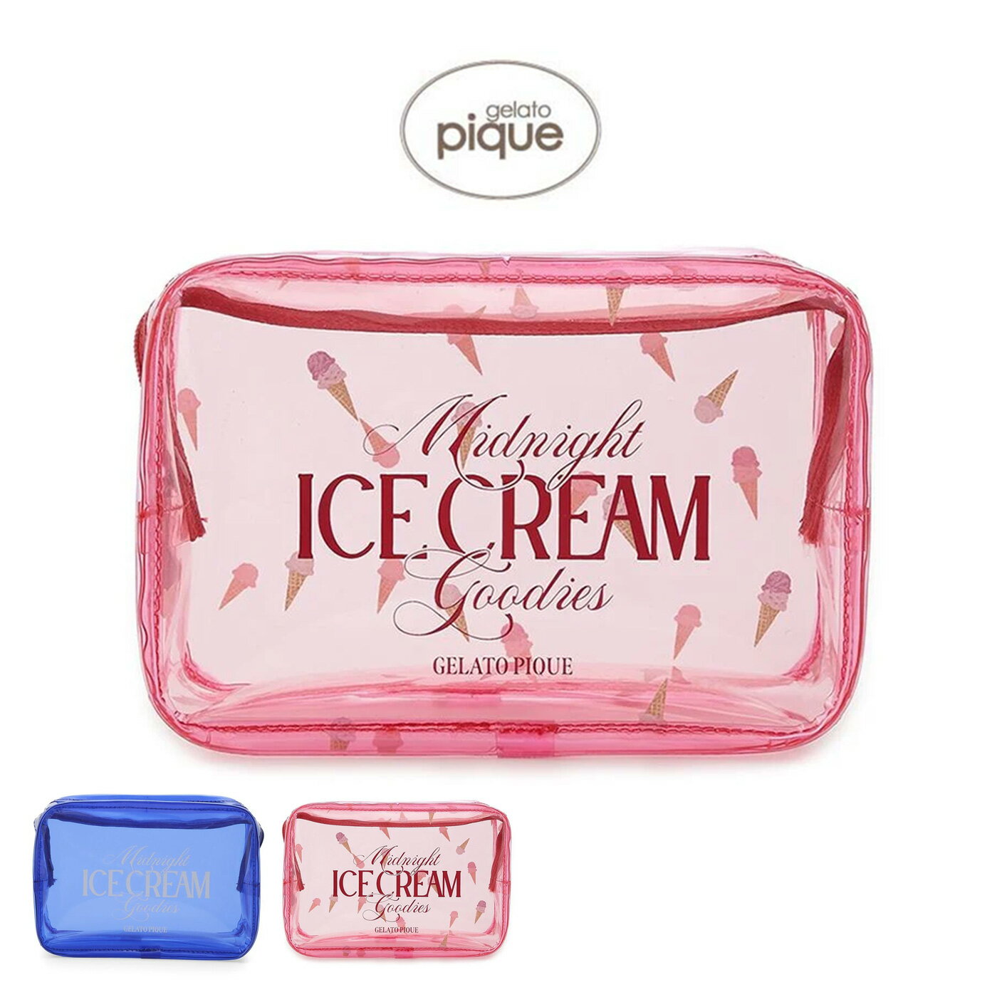 SALE30%OFF ジェラートピケ gelato pique COOL COLLECTION ICEPVCポーチ pwgb252574 ジェラピケ メイクポーチ コスメポーチ 小物入れ プール ビーチ レディース ギフト プレゼントにおすすめ(SALE2026)