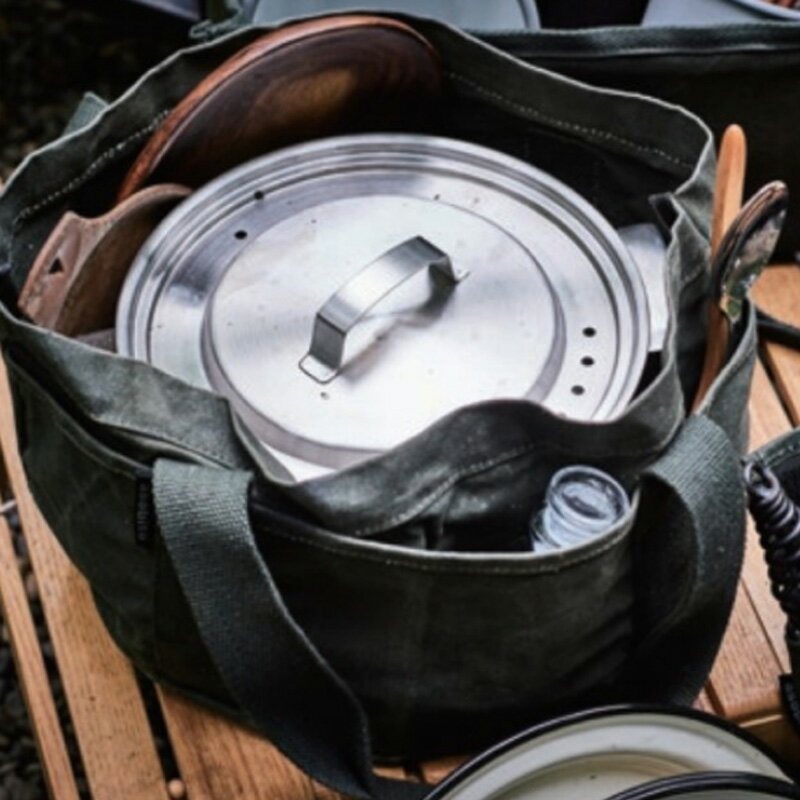 asobito アソビト 通販 クックセットケース キャンプ アウトドア クッカー カトラリー 収納 防水 帆布バッグ 耐火性 ab-012od 父の日 ギフトにおすすめ セレクトショップムー(おうちキャンプ)通販格安セール情報　楽天　通販