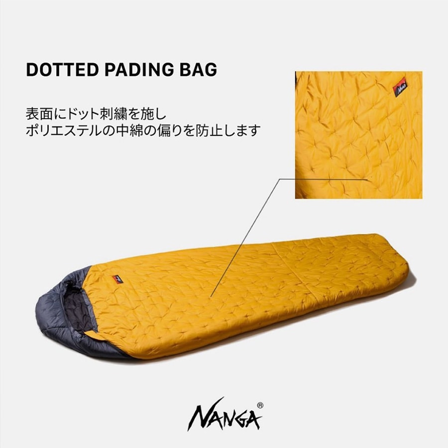 NANGA ナンガ 化繊シュラフ DOTTED PADDING BAG/ドッテド パディング バッグ マミ...