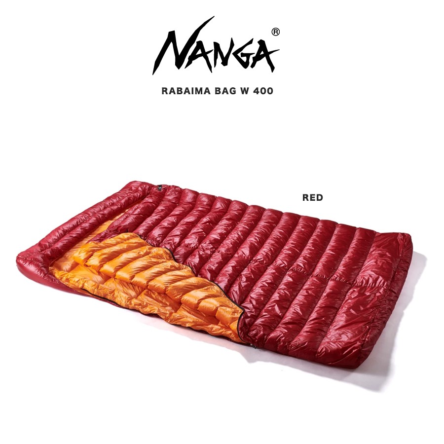 NANGA ナンガ 防災 シュラフ RABAIMA BAG W 400 ラバイマ バッグ 2人用のスリーピングバック 総重量1,350g バンライフ キャンピングカー 車中泊 ダウン 寝袋 アウトドア キャンプ セレクトショップムー