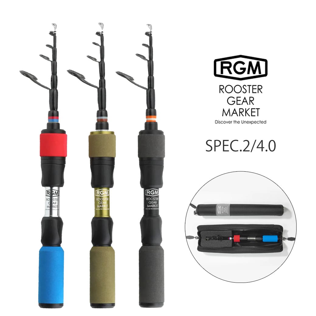 RGM(ルースター ギア マーケット) spec.2 / 4.0 UL モバイルロッド テレスコロッド Line (～4lb.) Lure (～4g)エリアトラウト ルアーロッド 釣りキャンプ アジング 渓流釣り 管釣り コンパクトロッド ROOSTER GEAR MARKET