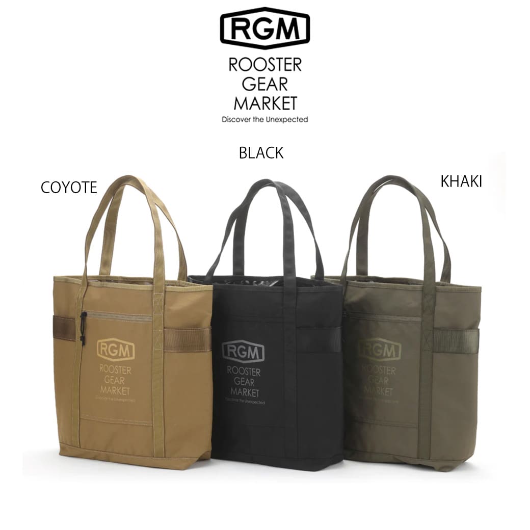 楽天セレクトショップ　ムーRGM（ルースター ギア マーケット） TOTE 002 トートバッグ002 アウトドア 釣り フィッシング 釣りキャンプ ピクニック ROOSTER GEAR MARKET