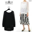 (SALE40%OFF) GRACE CONTINENTAL グレースコンチネンタル シアーコンビニットトップ 0221143208 レディース トップス TO...