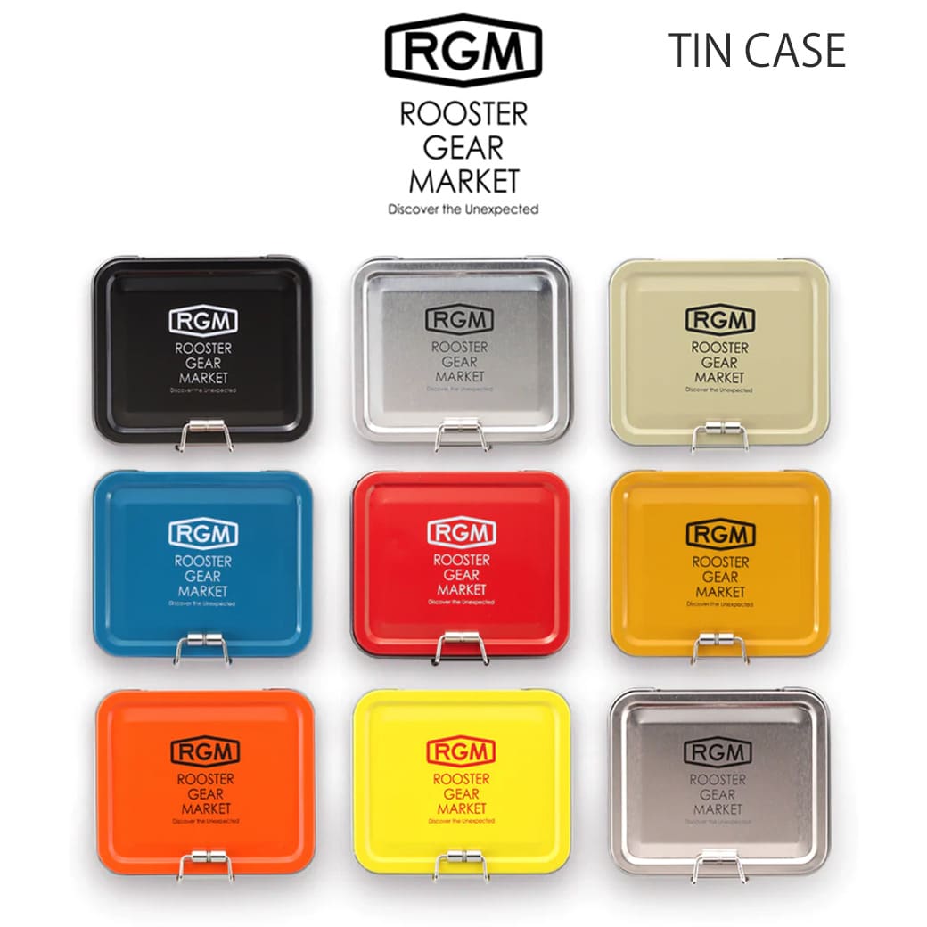 楽天セレクトショップ　ムーRGM（ルースター ギア マーケット） TIN CASE 小物収納ケース 釣りキャンプ 釣り小物入れ フック スプリットリング 仕掛け 渓流ミノー収納 ROOSTER GEAR MARKET