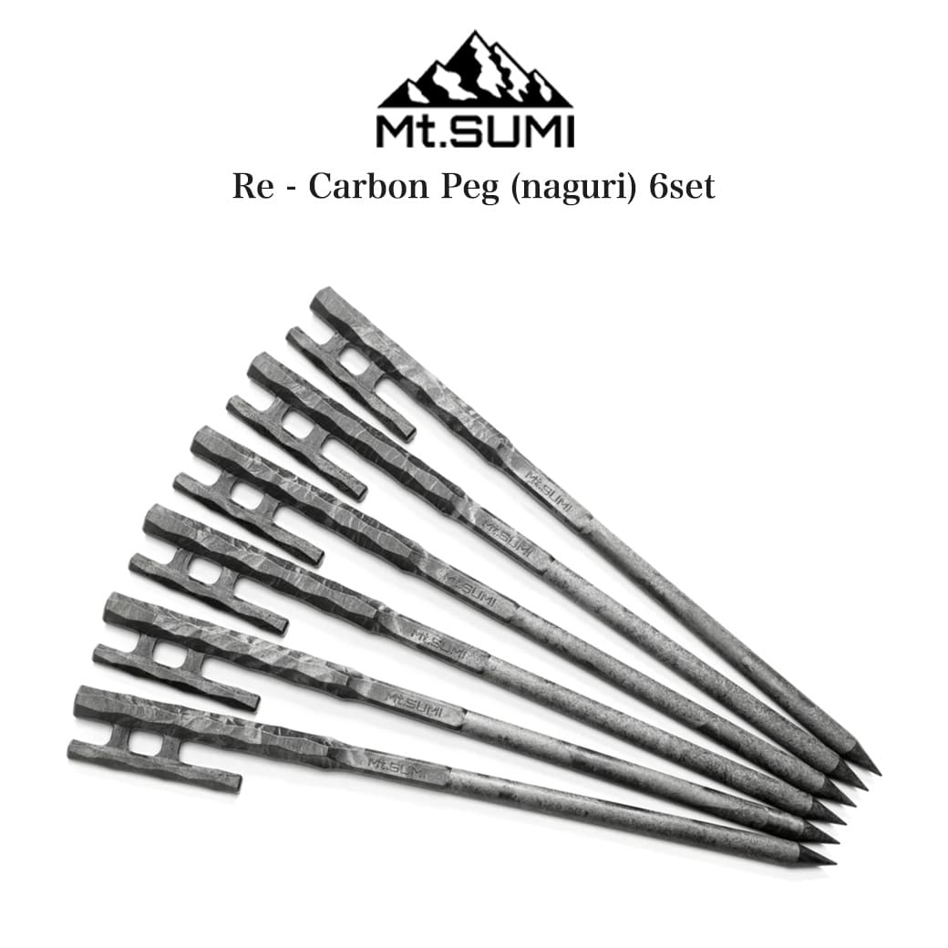 Mt.SUMI マウントスミ Re - Carbon Peg (naguri) リ カーボンペグ (名栗) 6本入り on2304rcp-n6 カーボンファイバ...