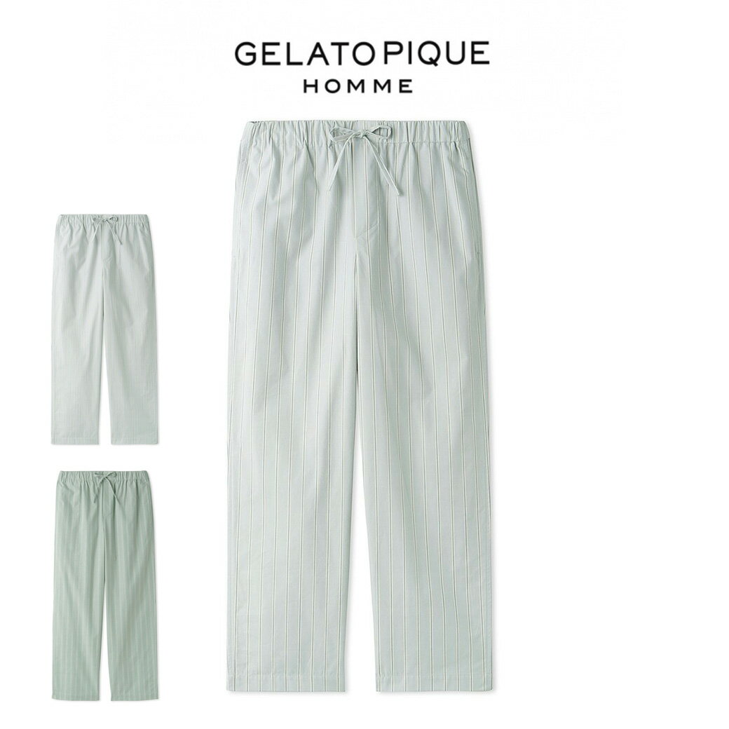 ジェラートピケ パジャマ メンズ GELATO PIQUE HOMME ジェラートピケ オム ストライプロングパンツ phfp241941 メンズ ボトムス ジェラピケ 部屋着 ルームウェア パジャマ 新生活 ギフト プレゼントにおすすめ 2024春 セレクトショップムー【S10】