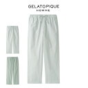 ジェラートピケ パジャマ メンズ GELATO PIQUE HOMME ジェラートピケ オム ストライプロングパンツ phfp241941 メンズ ボトムス ジェラピケ 部屋着 ルームウェア パジャマ 新生活 ギフト プレゼントにおすすめ 2024春 セレクトショップムー