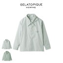 SALE40%OFF ジェラートピケ オム GELATO PIQUE HOMME ストライプシャツ phft241961 メンズ トップス 部屋着 ルームウェア...