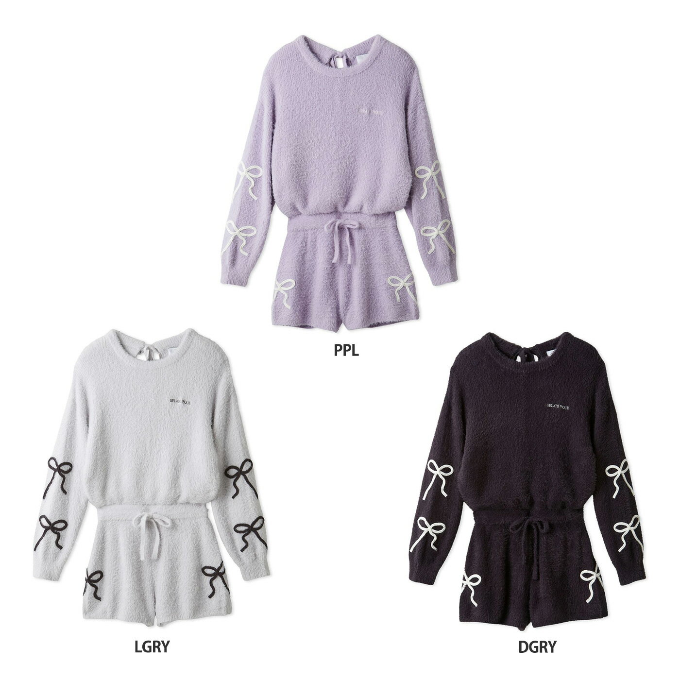 ジェラートピケ gelato pique HALLOWEEN リボンフェザーロンパース pwno254027 ジェラピケ ハロウィン ルームウェア 部屋着 パジャマ レディース 2025秋 ギフト プレゼントにおすすめ セレクトショップムー【P10】 2