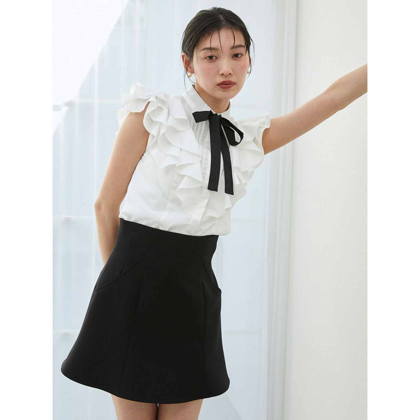 SALE40%OFF スナイデル SNIDEL ヘムフレアスカショ swfp254066 レディース ミニスカート ショートパンツ ハイウエスト 美脚効果 セレクトショップムー【P10】