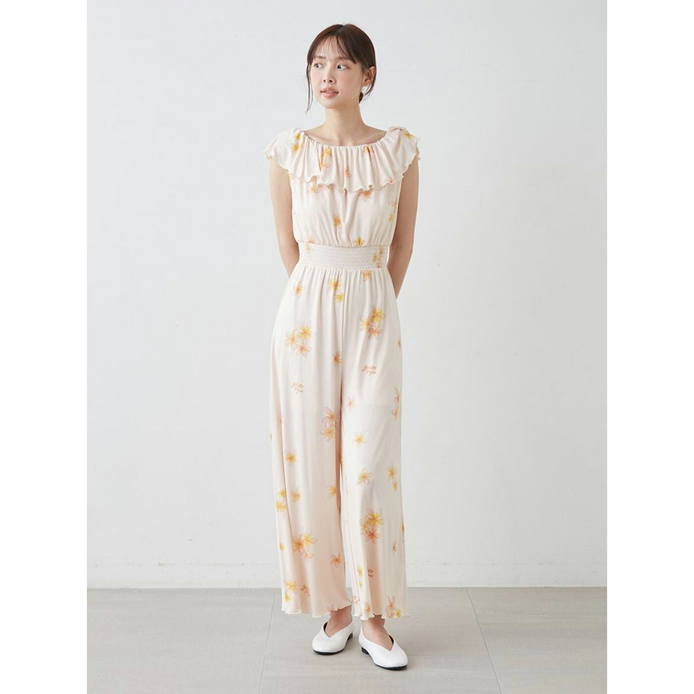 SALE30%OFF ジェラートピケ gelato pique 接触冷感 プルメリア柄カップインオールインワン pwco262236 ジェラピケ ルームウェア 部屋着 パジャマ レディース ギフト プレゼントにおすすめ セレクトショップムー muselect-10111864 セレクトショップ ムー サンプル画像3