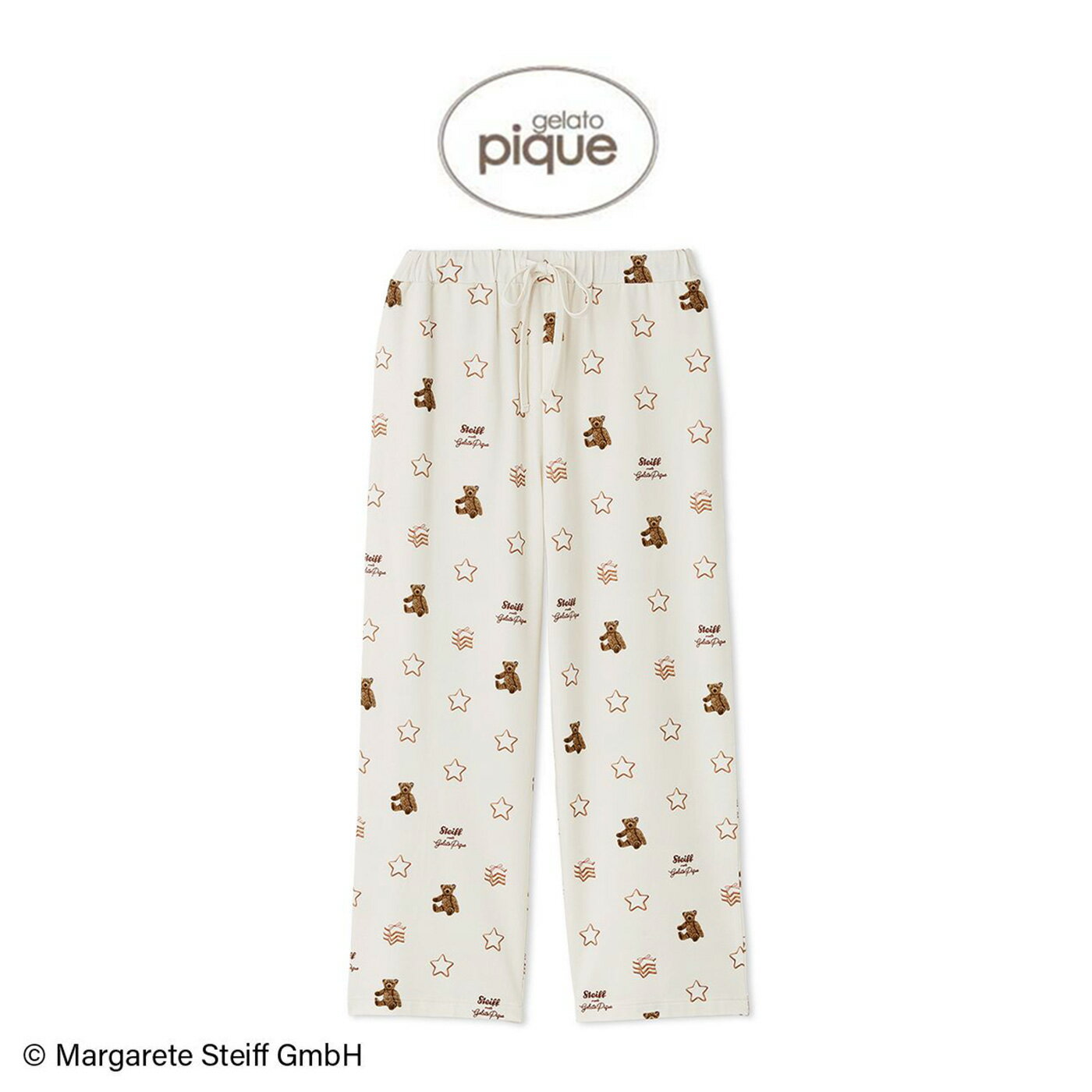 ジェラートピケ gelato pique Steiff 総柄ロングパンツ pwcp255273 ジェラピケ パジャマ 部屋着 ルームウェア レディース クリスマス 2025冬 ギフト プレゼントにおすすめ セレクトショップムーのサムネイル