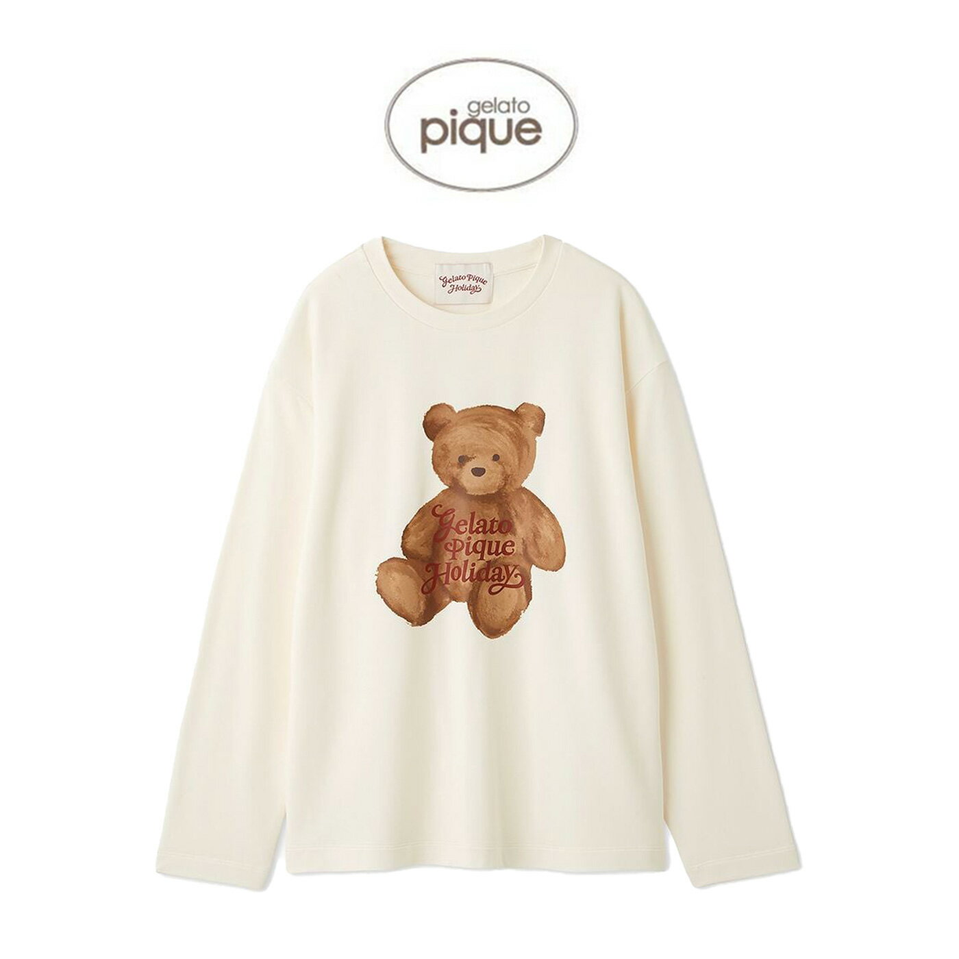 ジェラートピケ gelato pique HOLIDAY ベアワンポイントロンT pwct255332 ジェラピケ ルームウェア パジャマ 部屋着 レディース クリスマス ギフト プレゼントにおすすめ セレクトショップムー【P10】