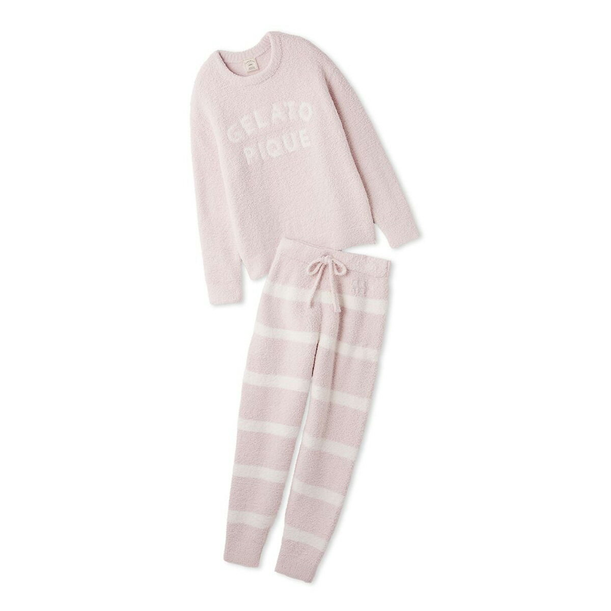 最安値☆GELATO PIQUE STARBUCKS ルームウェア　ピンク ラメフェザープルオーバー(ニットプルオーバー)｜ルームウェア