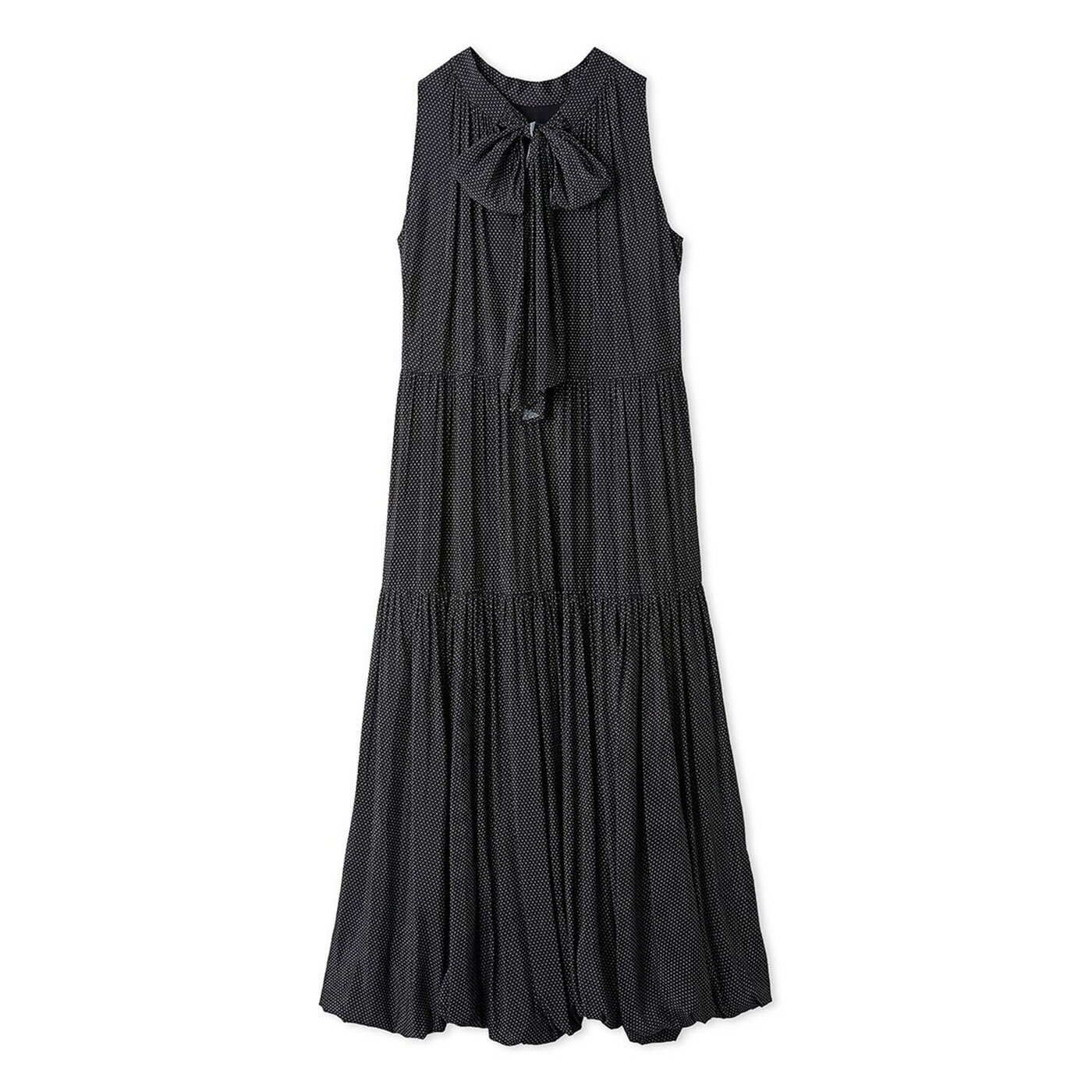 セルフォード CELFORD 2WAYバルーンヘムワンピース cwfo254030 レディース ロングワンピ ノースリーブ スタイルアップ効果 ボウタイリボン付き 2025秋 セレクトショップムー【P10】