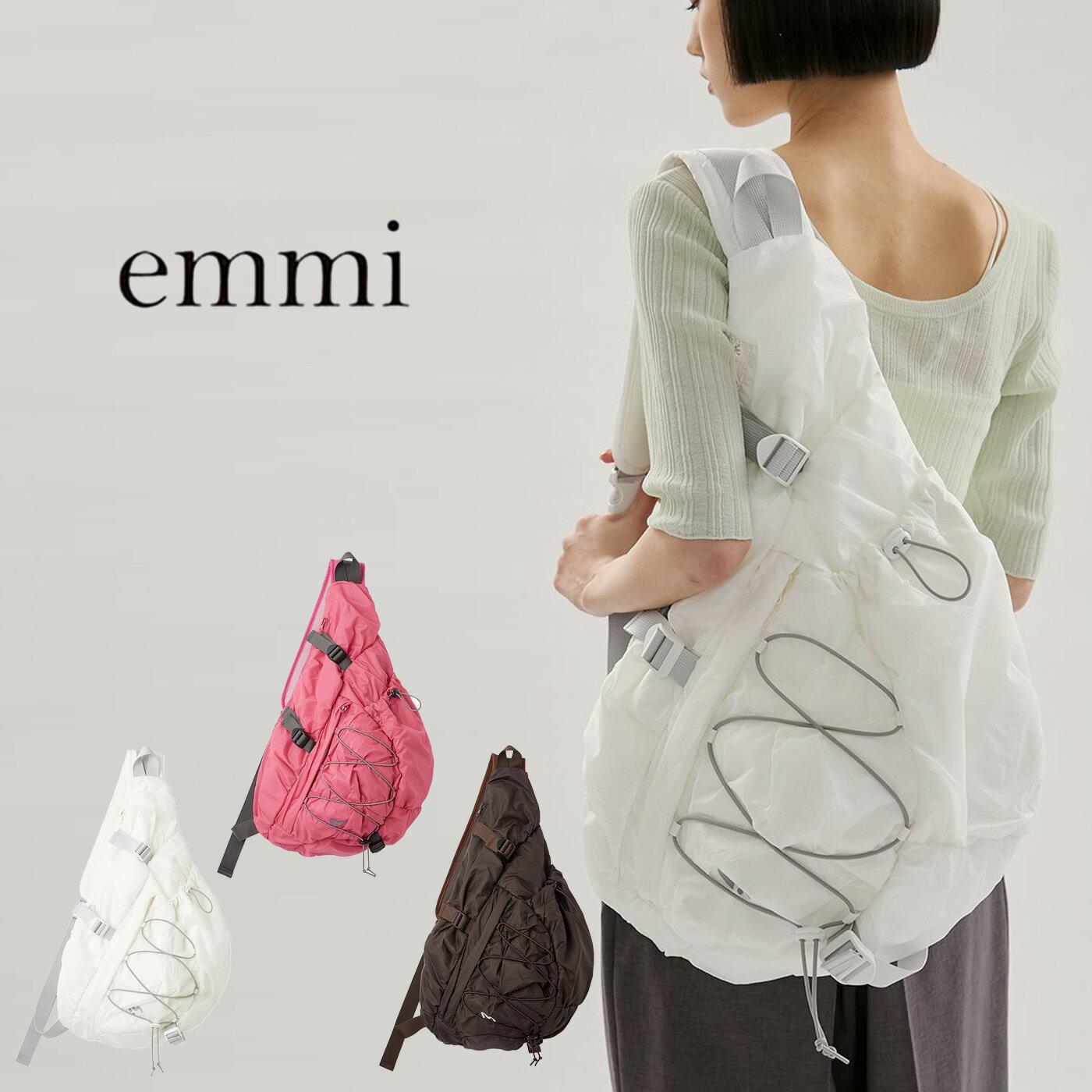 Rakuten - (日曜日限定ポイント最大10倍)エミ ウェア emmi WEAR ワンショルダーボディーバッグ 13wgb262303 レディース bag 大容量 ナイロンバッグ フェス アウトドア デイリー スポーティー 2026春 セレクトショップムー【P10】