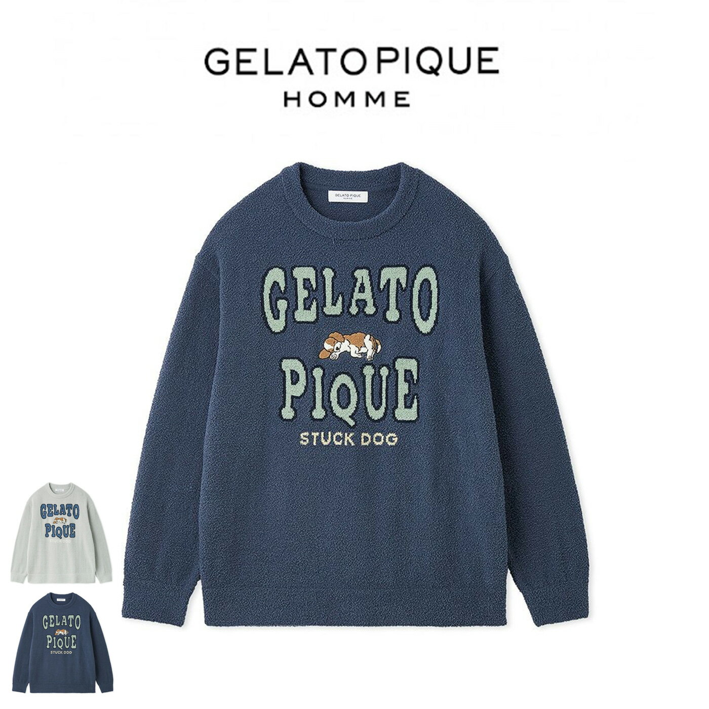 ジェラートピケ オム GELATO PIQUE HOMME エアリーモコスリーピングドッグプルオーバー phnt261917 メ..