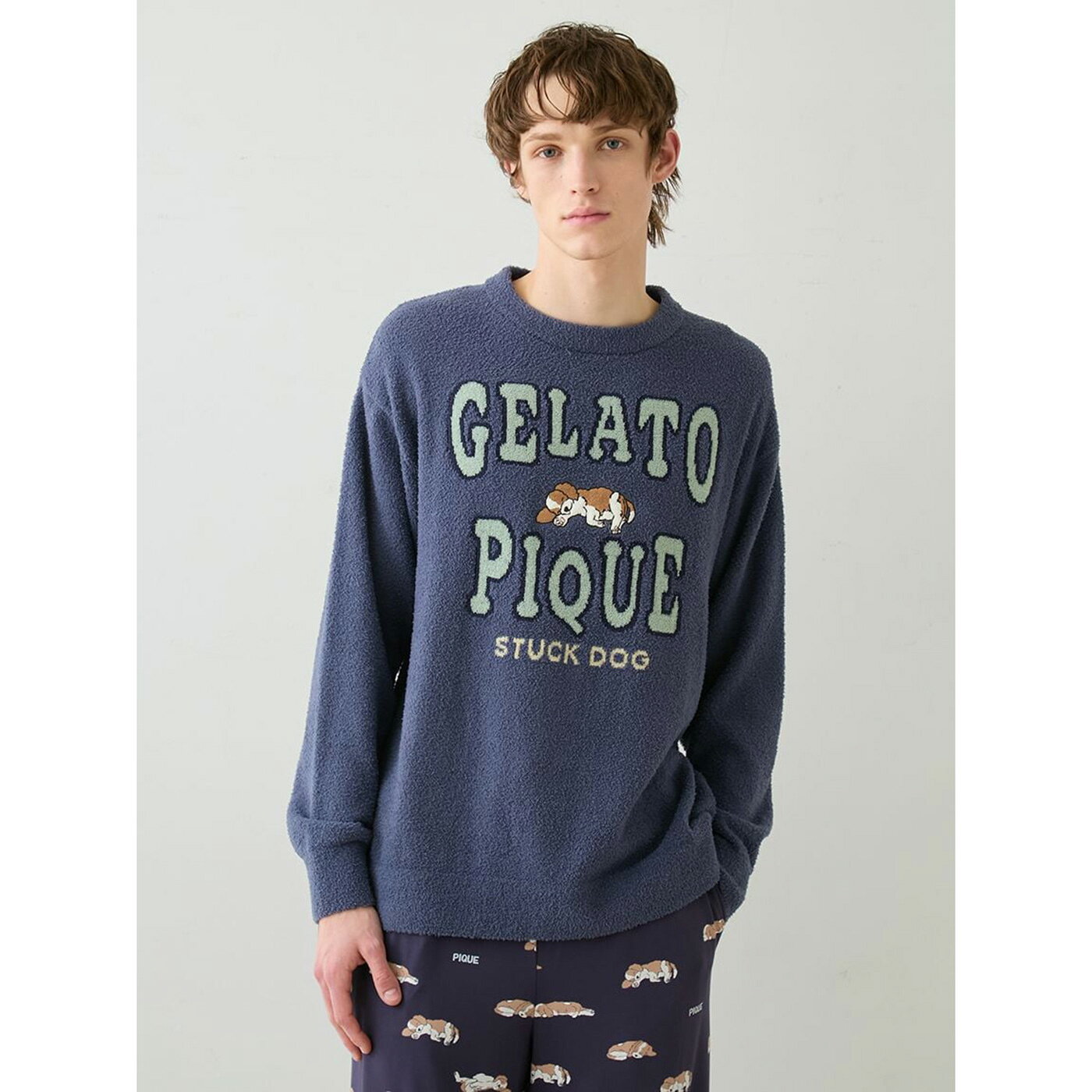 SALE20%OFF ジェラートピケ オム GELATO PIQUE HOMME エアリーモコスリーピングドッグプルオーバー phnt261917 メンズ ジェラピケ 部屋着 ルームウェア パジャマ プレゼントにおすすめ セレクトショップムー muselect-10110808 セレクトショップ ムー サンプル画像3