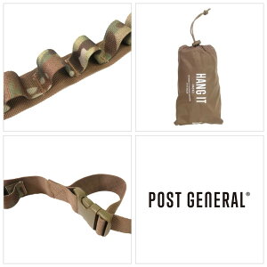 POST GENERAL(ポストジェネラル) HANG IT -PACK2- ハングイット ハンギングベルト 2本セット コンパクト収納 w900-w1200まで調整可能 キャンプ 車中泊 釣り スノボー アウトドア通販格安セール情報 楽天 通販