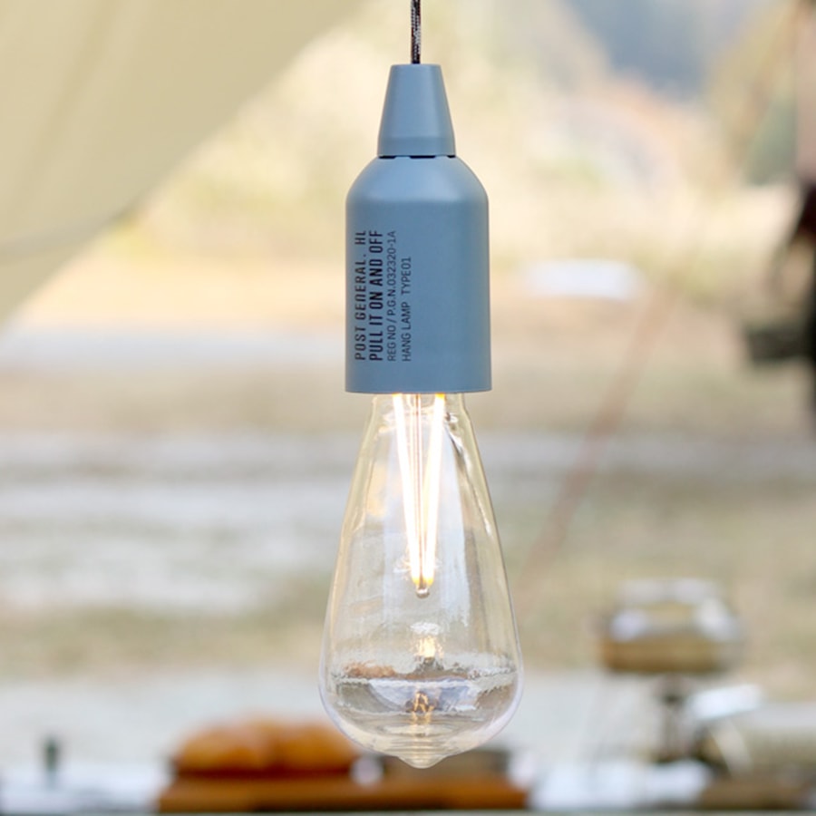 POST GENERAL(ポストジェネラル) HANG LAMP TYPE1 ハングランプ タイプワン LEDライト - SAXE BLUE : 約50ルーメン(最大) 連続点灯約24h 車中泊 キャンプ インテリア BBQ IPX4防水 単4電池 セレクトショップムー【P10】