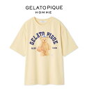 ジェラートピケ オム GELATO PIQUE HOMME スポーティベアワンポイントTシャツ pmct254984 メンズ 部屋着 ルームウェア パジャマ ト...