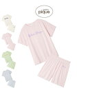 ジェラートピケ gelato pique カラフルロゴTシャツ&ショートパンツセット pwct254320set pwcp254322 ジェラピケ ルームウェア パジャマ 部屋着 2025秋 ギフト プレゼントにおすすめ