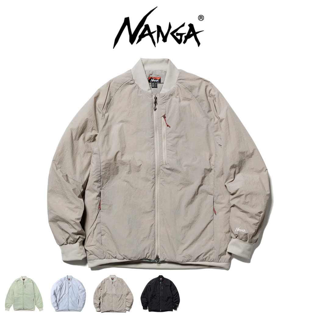 NANGA ナンガ SOFT DOWN VARSITY BLOUSON ソフトダウンバーシティブルゾン 2024SSモデル アウター ライトダウン アウトドア 春キャンプ セレクトショップムー