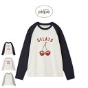 ジェラートピケ gelato pique ワンポイントラグランロンT pwct254274 ジェラピケ ルームウェア パジャマ 部屋着 レディース 2025秋 ...