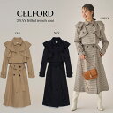 セルフォード トレンチコート レディース SALE50%OFF セルフォード CELFORD 通販 3WAYフリルトレンチコート cwfc224038 レディース アウター ショートジャケット ジレ【S23C】 セール