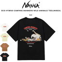 (20日24時間限定ポイント10倍)NANGA ナンガ ECO HYBRID CAMPING MANNERS WILD ANIMALS TEE(UNISEX) エコハイブリッドキャンピングマナーズワイルドアニマルズティー Tシャツ nw2411-1g800-a ユニセックス 半袖 アウトドア ギフト