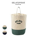 楽天セレクトショップ　ムーSALE40％OFF GELATO PIQUE HOMME ジェラートピケ オム カレッジロゴ刺繍ランドリーバッグ phgb232918 メンズ ジェラピケ 自立 防水性 ギフト