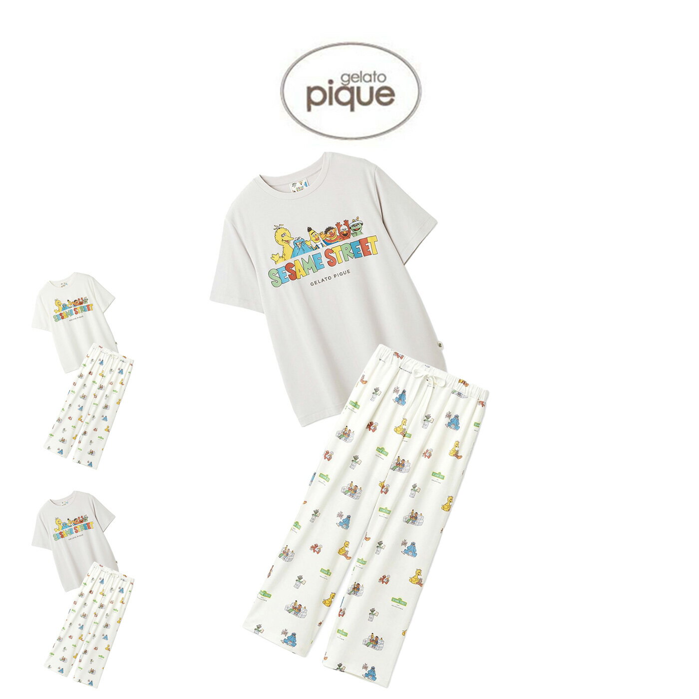 �����顼�ȥԥ� gelato pique SESAME STREET ���ݥ����T�����&�������󥰥ѥ�� pwcp261329set pwct261327 ...