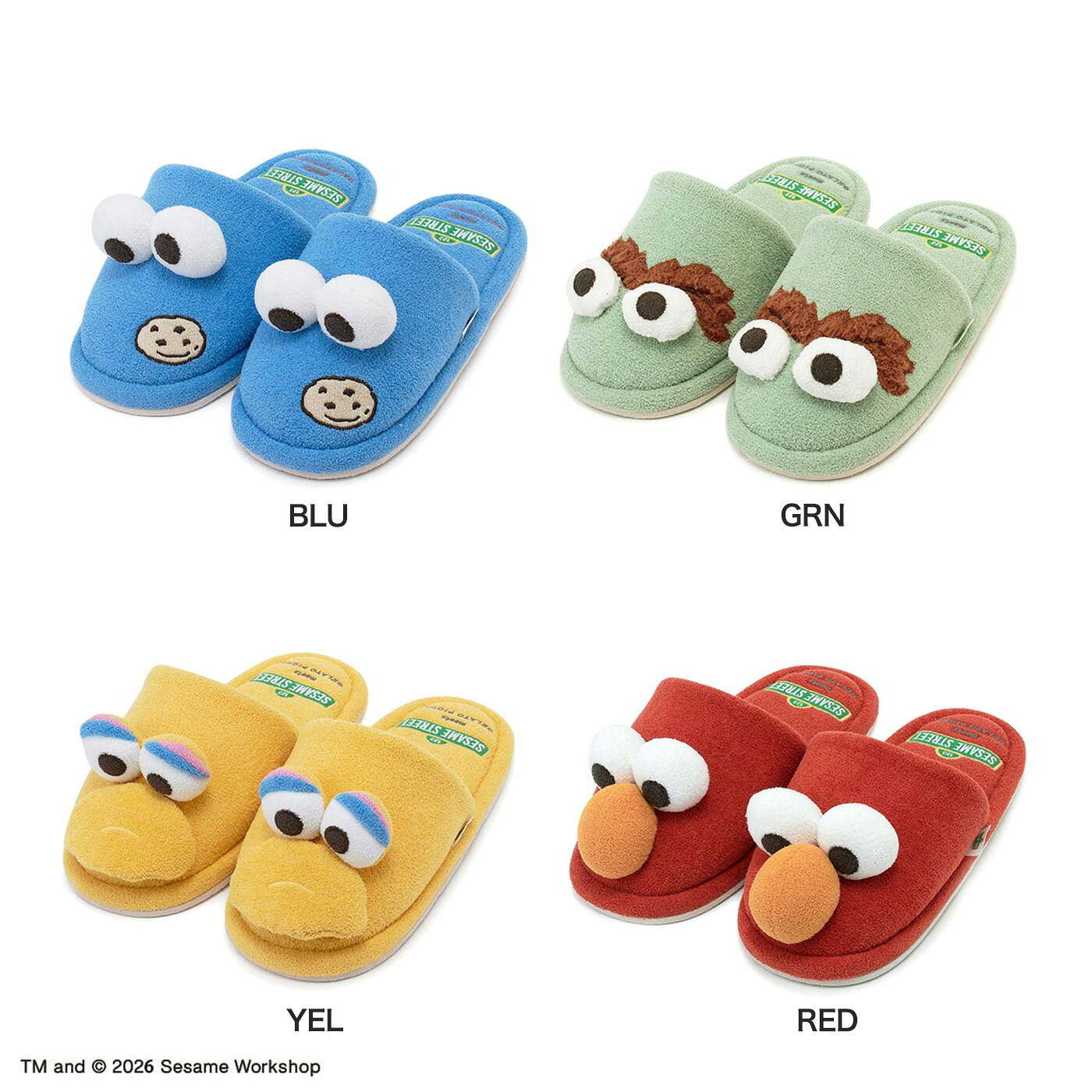 SALE20%OFF ジェラートピケ gelato pique SESAME STREET ルームシューズ pwgs261658 セサミストリート ジェラピケ スリッパ ルームウェア レディース プレゼント ギフトにおすすめ セレクトショップムー muselect-10110965 セレクトショップ ムー サンプル画像2