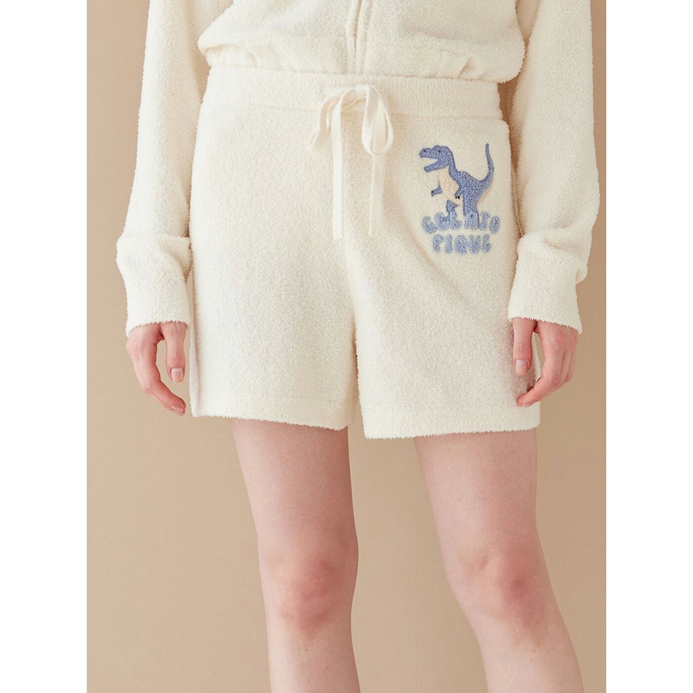 SALE20%OFF ジェラートピケ gelato pique エアリーモコダイナソーさがら刺繍ショートパンツ pwnp261079 ジェラピケ ルームウェア パジャマ 部屋着 レディース ギフト プレゼント セレクトショップムー muselect-10110840 セレクトショップ ムー サンプル画像3