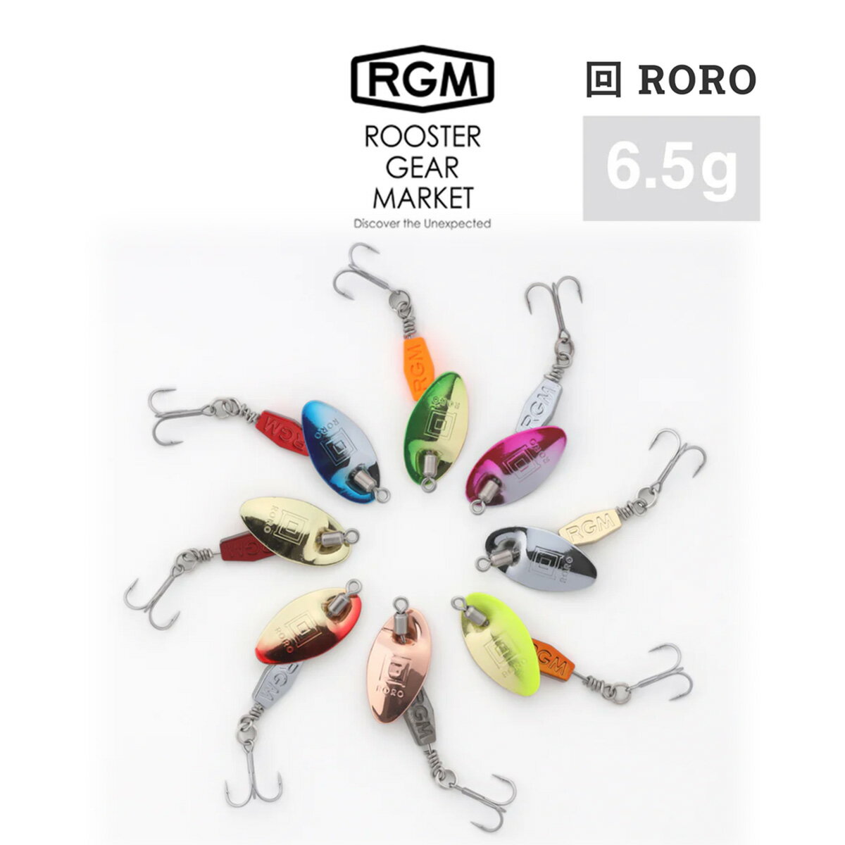 RGM(ルースター ギア マーケット) 回 RORO 6.5g ルアー 川・湖・海 対応可能 釣りキャンプ ROOSTER GEAR MARKET・JACKALL(ジャッカル)