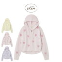 ジェラートピケ gelato pique ハートジャガードクロップドパーカー pwnt252058 ジェラピケ ルームウェア 部屋着 パジャマ レディース 20...