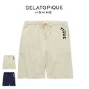 ジェラートピケ オム GELATO PIQUE HOMME エアモコピケロゴジャガードハーフパンツ phnp251945 メンズ ルームウェア 部屋着 パジャマ...