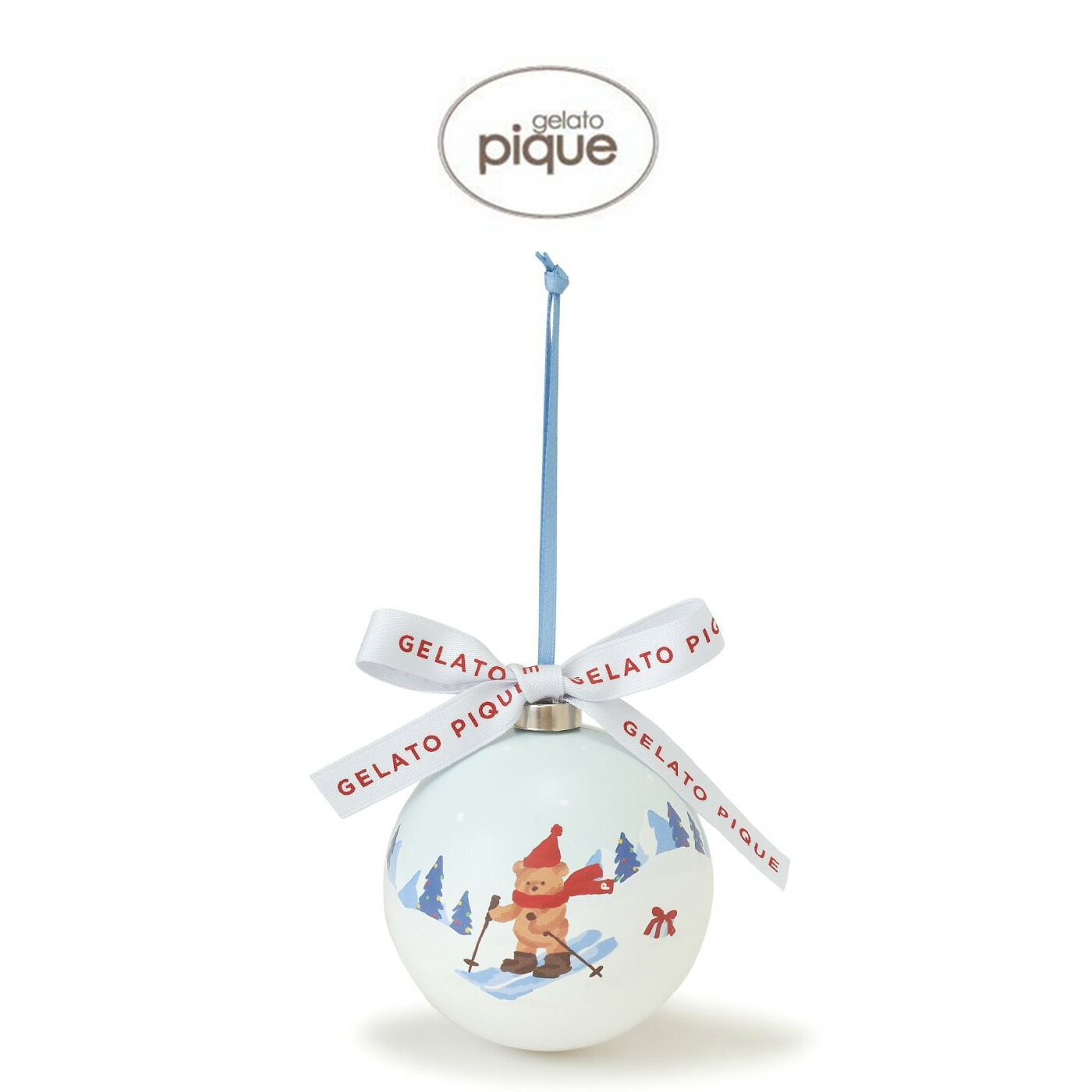 ジェラートピケ gelato pique HOLIDAY スキーベアオーナメント pwgg255737 クリスマス ジェラピケ 飾り..