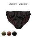 UNDERSON UNDERSON アンダーソンアンダーソン サテンビキニショーツ uuwgg225187 ウィメンズ レディース 下着 インナー 吸水 速乾 抗菌 防臭 和紙 リラックス素材 ナイトウェア プレゼントにオススメ