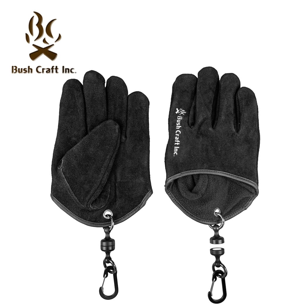 (日曜限定ポイント最大10倍)Bush Craft inc. ブッシュクラフト クイック焚き火グローブ 177325610 レザー グローブ 牛革 キャンプ 焚...