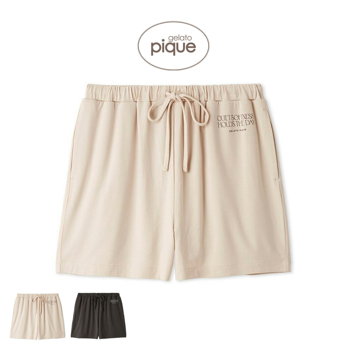 Rakuten - ジェラートピケ gelato pique 接触冷感 レーヨンロゴショートパンツ pwcp262294 ジェラピケ パジャマ 部屋着 ルームウェア レディース 2026夏 プレゼントにおすすめ セレクトショップムー