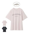 gelato pique ジェラートピケ レーヨンロゴTシャツ pwct241276 ジェラピケ パジャマ ルームウェア レディース 部屋着 トップス 半袖 なめらかな肌触り 新生活 ギフト プレゼントにオススメ 2024春 セレクトショップムー【S10】