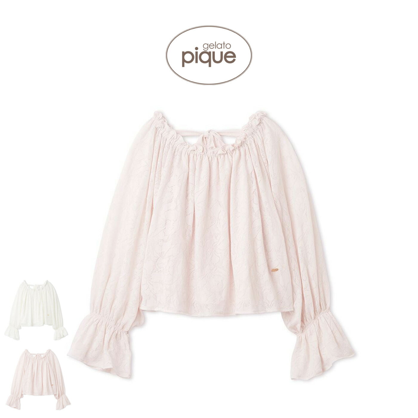 ジェラートピケ gelato pique さくらレーシージャガードプルオーバー pwct261294 ジェラピケ 花柄 ルームウェア パジャマ 部屋着 2026春 プレゼントにおすすめ セレクトショップムー