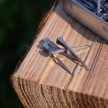Bush Craft inc. たき火フライパンの釘 10本入 シルバー 4573350729960 ブッシュクラフト DIY 装飾用 クギ 焚き火 アウトドア ソロキャンプ ギフト プレゼントにオススメ