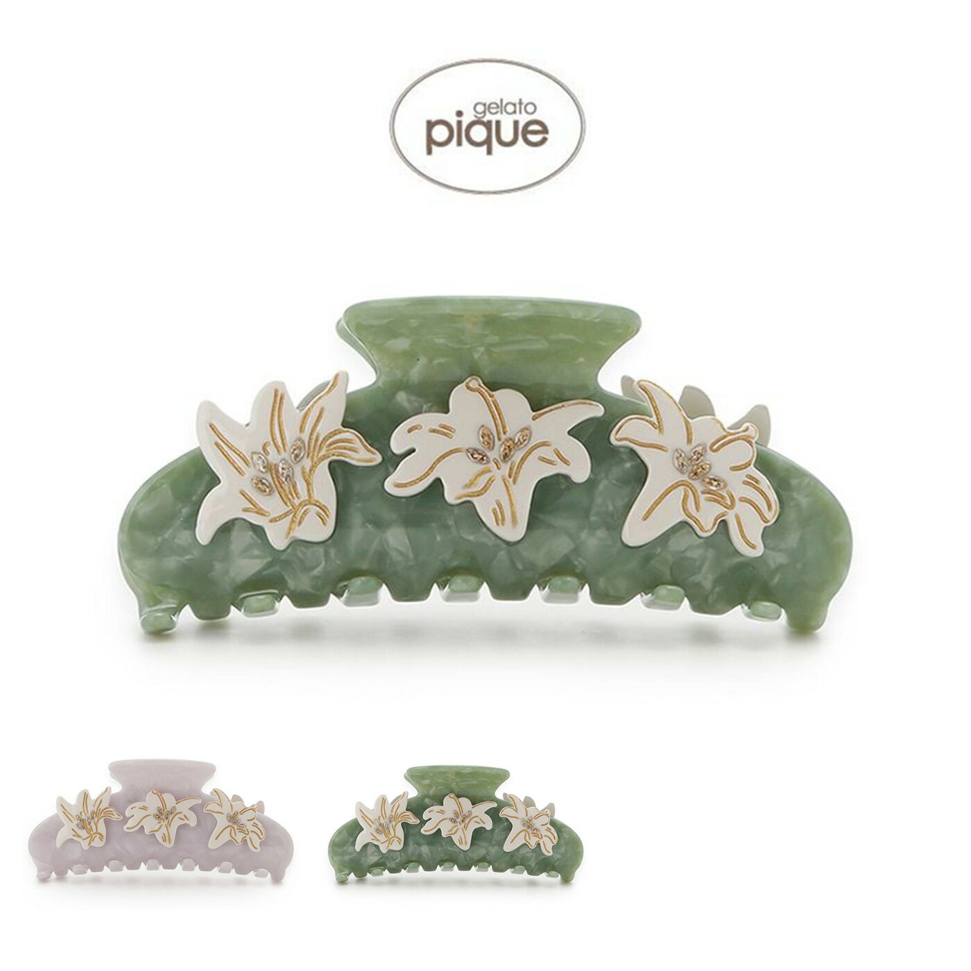 ジェラートピケ gelato pique MUCHA トリポリの姫君イルゼバンズクリップ pwga254657 ミュシャ ジェラピケ ヘアクリップ ヘアアクセサ...