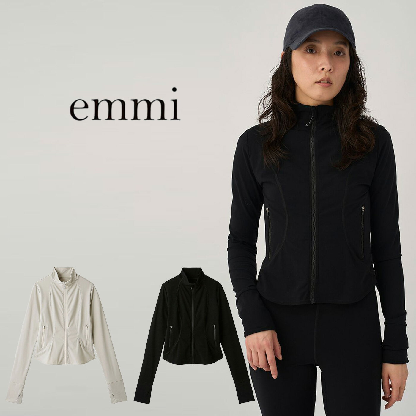 emmi yoga エミ ヨガ サステナレッチUnity フットネスジャケット 14wct254202 レディース アウター ヨガウェア ジム ランニング アクティブ フルジップ 2025秋【P10】